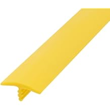 Outwater Plastic T-molding 11/16 Inch Yellow Flexible Polyethylene Center Barb Tee Moulding 250 Feet Coil