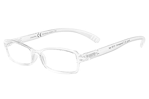 UrbanSky Gafas de Lectura Edison & King 'HangOn' - Gafas presbicia con Patillas Extra largas (Transparente, 2,50 dpt) Cover