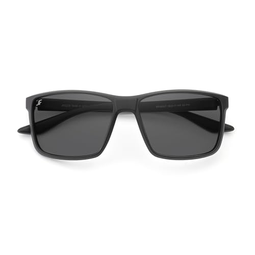 Image of Men's Polarized Sunglasses, Square Rubber Frame Carbon Fiber Temple Fishing Driving Sun Glasses UV Protection RFS8205