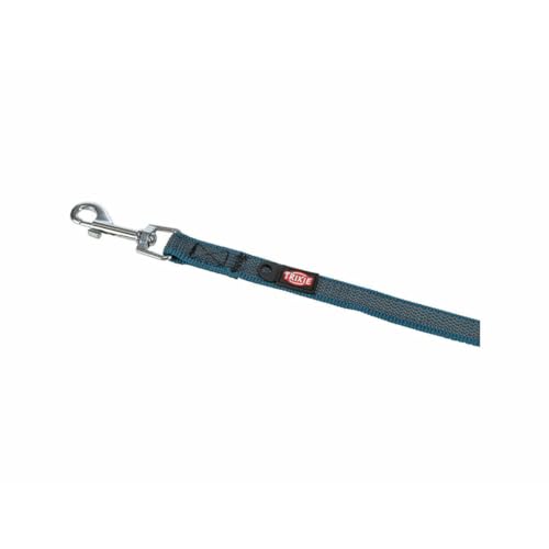 Trixie - Trixie Hundeleine Schleppleine mit Gummi Anti-Rutsch Petrol blau