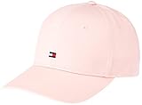 Gorra de bandera esencial Tommy Hilfiger Essential Flag Cap Gorra de bisbol, Pink Dust, Talla única para Mujer