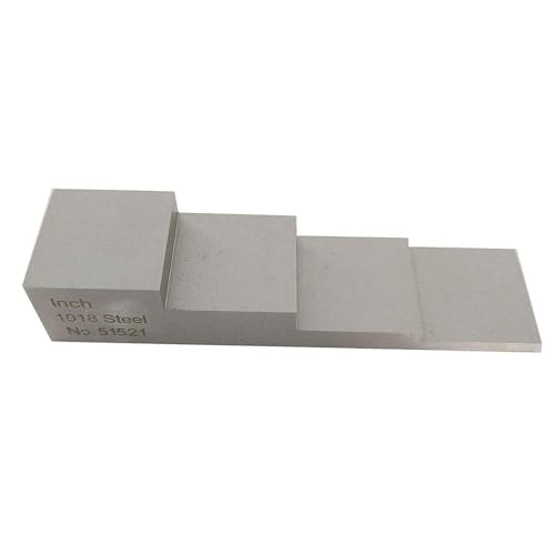 Bloque de calibración ultrasónico para medidor de espesores, 4 pasos: 0,25", 0,5", 0,75", 1", para pruebas NDT de espesor y linealidad miniatura 1