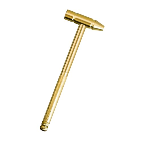 6 In 1 Multifunction Brass Hammer & Screwdriver Hand Tool Detachable Screwdriver Service Tool For Watchmaker Jewelers