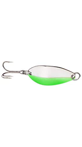 Acme Little Cleo Fishing Lure, Silver/Green, 3/4-Ounce