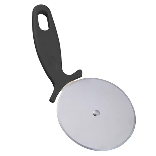 Cortadores De Pizza De Acero Inoxidable: Práctico Cortador De Herramientas Para Pizza Grande Con Mango De Seguridad | Cortadora De Pizza De Mano | Cortadora De Alimentos De Mano | Herramienta Cortador
