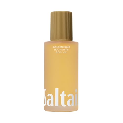 Saltair Body Oil – Luxurious After Shower and Bath Oil for Women and Men. Botanical, Non-Greasy, Well-Absorbing Moisturizer for Hydrating Dry Skin – 4oz Bottle, Golden Hour Scent