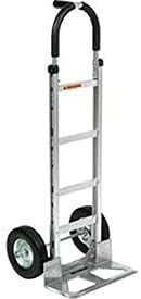 Global Industrial Aluminum Hand Truck Pin Handle, Semi-Pneumatic Wheels