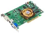 Carte Graphique AGP NVIDIA GeForce FX5200 128 Mo - Testée - Vintage PC