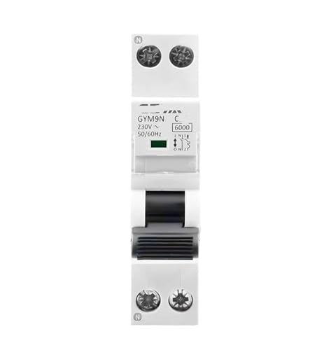 Interruptor automático monofásico 25A disyuntor magnetotérmico 220V AC curva C 6KA