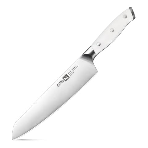 Klaus Meyer Stahl High Carbon Exclusive German Steel 8 inch Chef's Knife (White) Cover
