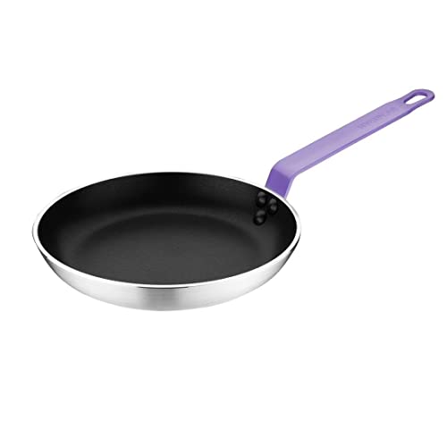 Hygiplas Frypan Aluminium Non-stick Teflon Platinum Plus Purple Handle 200x35mm