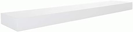 Kiera Grace Kieragrace Modern Shelves Maine Simple & Classic Single Decorative Engineered Wood Floating Wall Shelf for Home, Room, & Office, L x 5" W x 1.5" H, White, 24-Inch