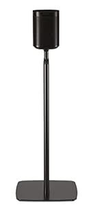 Flexson Professional Floor Stand for Sonos One, One SL and Play:1 - Black (Single)