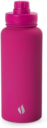 TERMOPRO Squeeze Térmico Mayall 1L Rosa Dupla camada Aço Inox com...