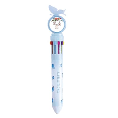 Stylo à bille multicolore cage fleur art déco pour organiser vos notes de rentrée scolaire