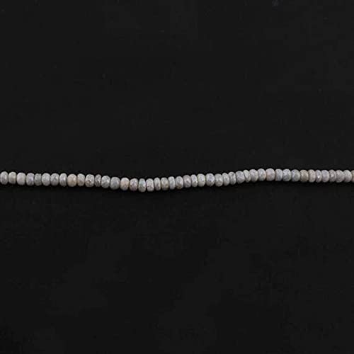 Silverite Genuine Roundle Beads fil de perles 8 pouces pour enfilage et montage de colliers