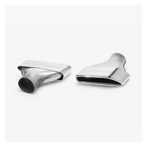 Embout pot d'échappement pour BMW G30 G38 fini argent brillant en acier inoxydable style sport carré