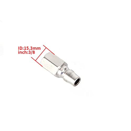 Accesorios de manguera de aire Unifizz en hierro plateado con conector de cabeza pequeña PH30 3
