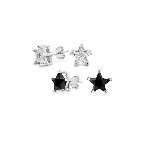 Boucles d'oreilles étoile céleste rose en argent .925 hypoallergénique sans irritation