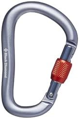 BLACK DIAMOND RockLock Screwgate/Twistlock Carabiner Keylock Nose...