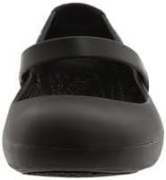 Crocs Women's Alice Mary Jane Flat | Slip Resistant Work Shoe with All Day Comfort, Black, 8 US | Image 6