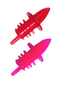 Neon Red Plastic Liqour Pouer (Dozen)