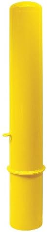 Bollard, Removable, 4", Carbon Steel, Yellow