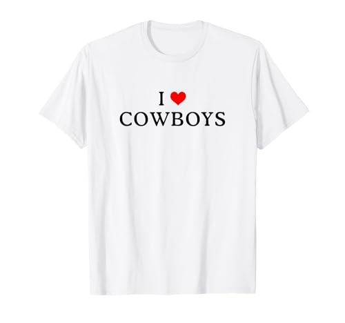 Amo i cowboy I Heart Cowboys Funny Maglietta