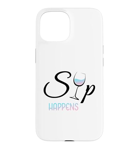 Sip Happens �ʔ������C���O���X ���C�����D�� �h�����N �X�}�z�P�[�X iPhone 15 �p