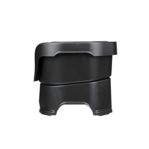 Neater Feeder Deluxe Medium Dog (Midnight Black) - The Mess Proof Elevated Bowls No Slip Non Tip Double Diner Stainless Steel Food Dish With Stand #TOP6