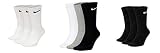 Nike SX7664 - Calcetines deportivos para hombre y mujer, color: blanco/gris/negro
