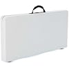 LIFETIME 280228 37-Inch Square Fold-in-Half Table, White Granite Top with Gray Frame