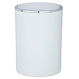 Elegante cubo de basura con tapa oscilante para el baño o el resto de la vivienda