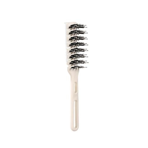 Cepillo de pelo de viaje de doble propósito, diseño plegable con cerdas de jabalí para masaje del cuero cabelludo, cepillo de doble diente para cabello fino