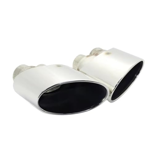 S3用 S4用 S5用 S6用 RS3用 RS4用 RS5用 RS6用 車用排気管排気チップ ダブルインナーマフラーチップ 車のテール排気管(Silver)