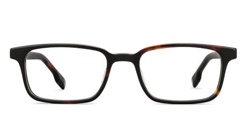 Image of John Jacobs Full Rim Rectangular Shape Blu Cut & Antiglare Zero Power Computer Eyeglasses For Men & Women | Medium | JJ E10005