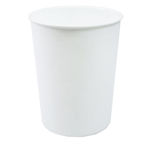 Lifestyle comfort ltd LSC Round Trash Can Bin Lightweight & Sturdy Plastic 5L Waste Paper Bin for Office Kitchen Bedroom & Bathroom Waste Basket Garbage Can Home Office Accessories (PACK OF1, WHITE)