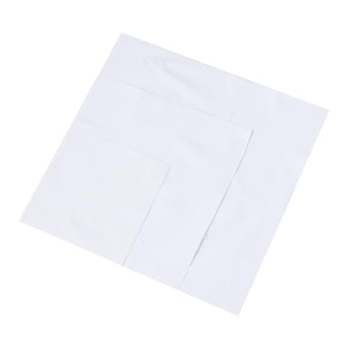 Holibanna 3pcs Cross Stitch Fabric Cotton Needlework Cloth for DIY Embroidery White Color Includes Squares for Handmade Projects and