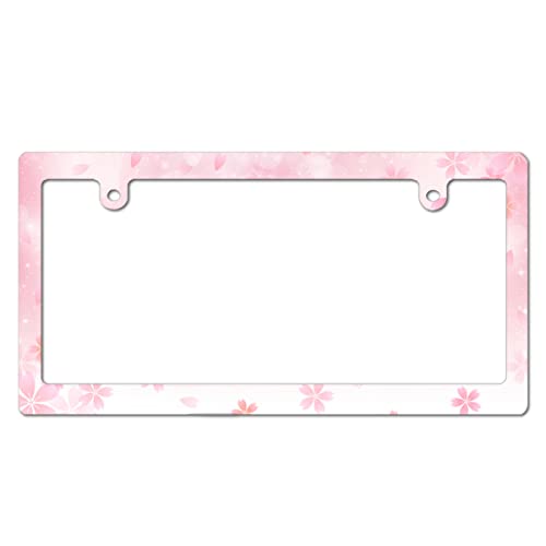 桜の前の着物女性スプレーアート　ナンバープレート型プレート fnx830_01_logo_ret.jpg?v=