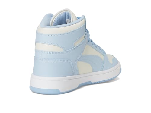 Image of PUMA Women's Rebound Layup Mid Shoes, White-Haute Tropic-Silver AH25, 10.5