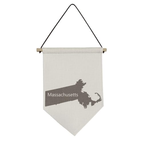 Drapeau en toile Massachusetts pour habiller un mur vide sans l'abîmer