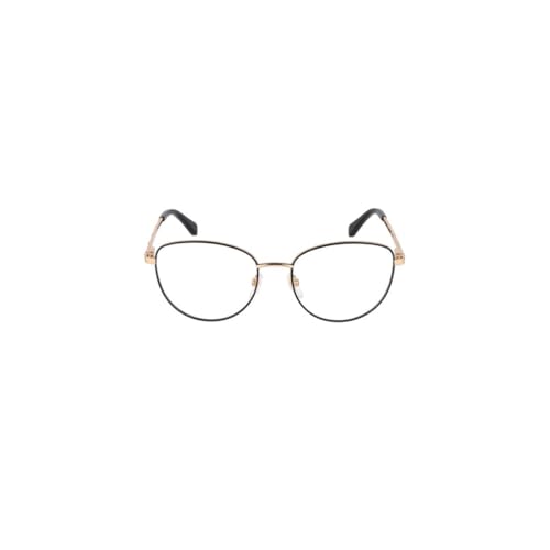 Zadig & Voltaire Schmetterling Edelstahl Brillen in Rose Gold With Semi Matt Black Parts für Damen, Brille mit Sehstärke, optional mit Sonnenbrillen tönung oder Blaulichtfilter (Modell VZV311)