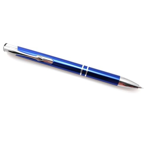 Image of Personalized Metal Ballpoint Pen with Custom Engraving | Premium Blue Ink Executive Writing Pen for Office, School & Corporate Gifting | Model: StylePan2 (Blue)