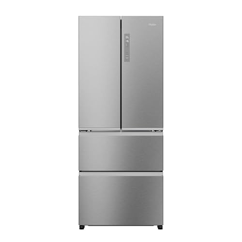 Haier FD 70 Series 3 American Fridge Freezer - Platinum Inox - E Rated