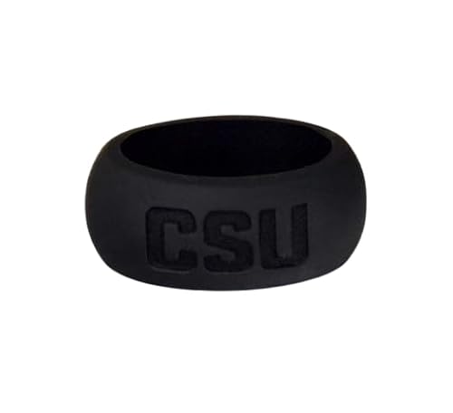 Fan Frenzy Gifts NCAA Colorado State Rams Silicone Ring (Medium (Size 8-9))