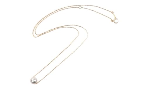 真珠 一粒 ネックレス 6.0-6.5mm K18YG(856)