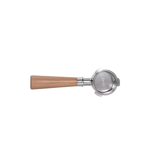 51 Mm Uchwyt Filtra Bez Dna Do Kawy, Kompatybilny Z HiBREW H10B/H11/H8A/H5, Ekspres Do Kawy Na 2 Filiżanki, W Zestawie Filtr(Beech Wood handle)