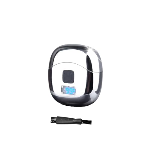 Image of Electric Shaver for Men Mini, Portable Electric Razor with LED Display, Detachable Washable Head, Type-C Charging, Double Foil Rotary Shaver for Face