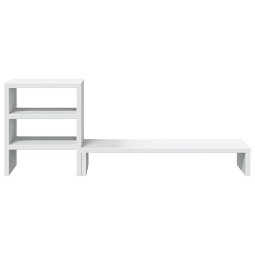 Support de moniteur blanc pour le bureau à domicile et table de - 4