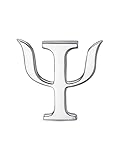 Psychologist Gift Greek Letter Psi Brooch Psychiatrist Symbol Jewellery Pin Sterling Silver...